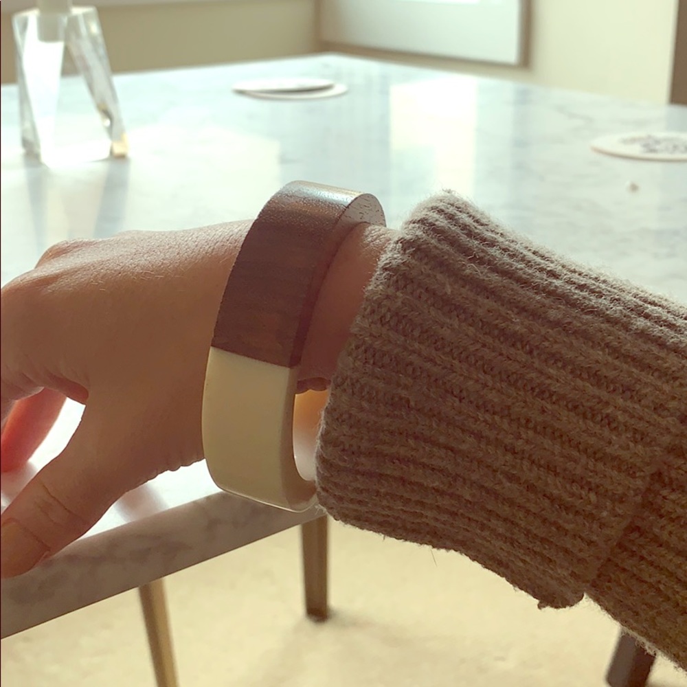 Wood / Ivory Bangle